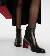 Christian Louboutin Out Line Spikes leather ankle boots