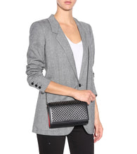 Christian Louboutin Paloma embellished leather clutch