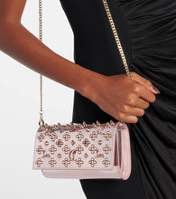 Christian Louboutin Paloma embellished leather clutch