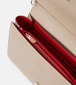 Christian Louboutin Paloma embellished leather clutch