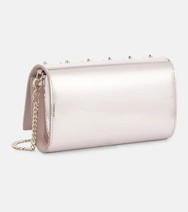 Christian Louboutin Paloma embellished leather clutch