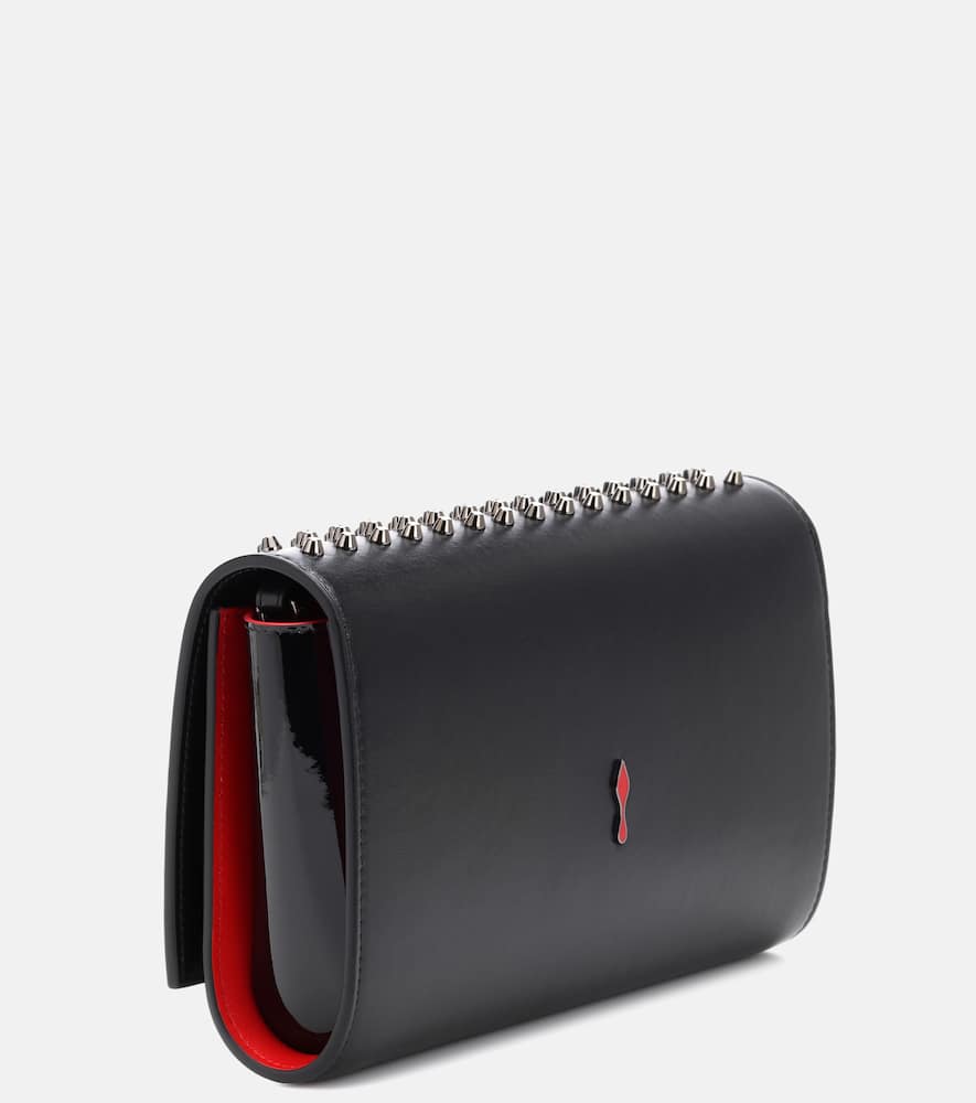 Christian Louboutin Paloma embellished leather clutch