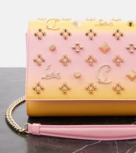 Christian Louboutin Paloma embellished leather clutch