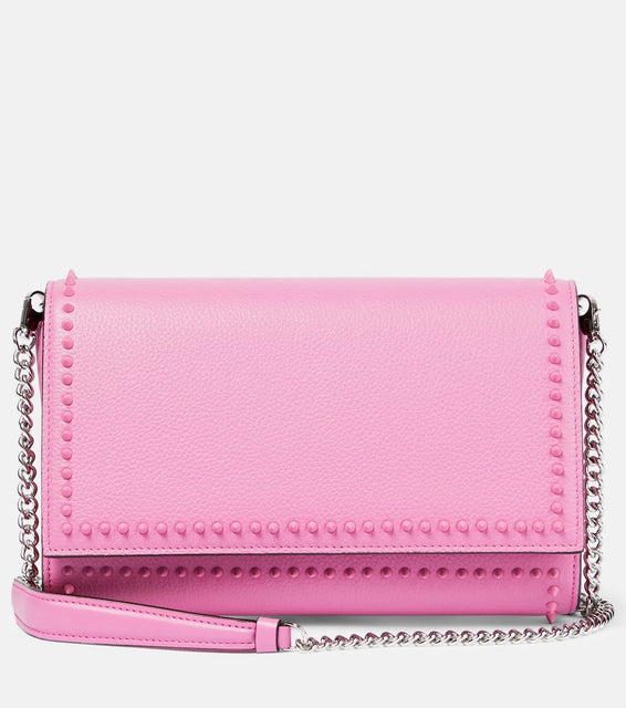 Christian Louboutin Paloma embellished leather clutch. Shop Christian Louboutin Clutches for women now.