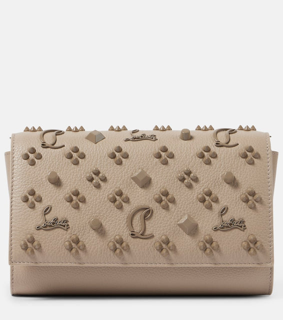 Christian Louboutin Paloma embellished leather clutch. Shop Christian Louboutin Clutches for women now.
