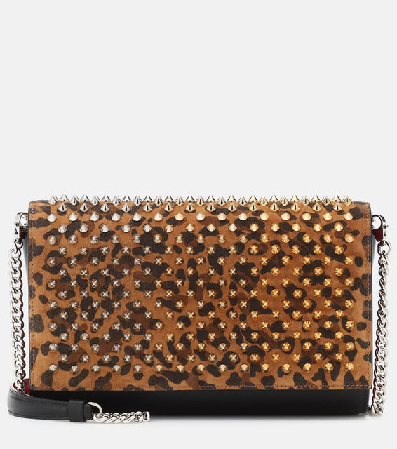 Christian Louboutin Paloma embellished shoulder bag. Shop Christian Louboutin Shoulder Bags for women now.