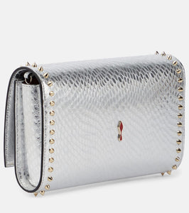 Christian Louboutin Paloma snake-effect leather clutch