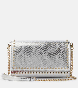 Christian Louboutin Paloma snake-effect leather clutch. Shop Christian Louboutin Clutches for women now.