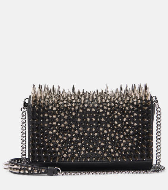 Christian Louboutin Paloma spiked leather clutch. Shop Christian Louboutin Crossbody Bags for women now.