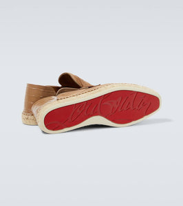 Christian Louboutin Paquepapa No Back suede espadrilles