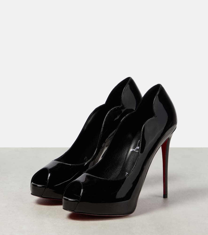 Christian Louboutin Patent leather platform pumps