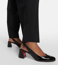 Christian Louboutin Patent leather slingback pumps