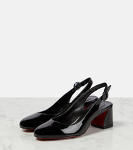Christian Louboutin Patent leather slingback pumps
