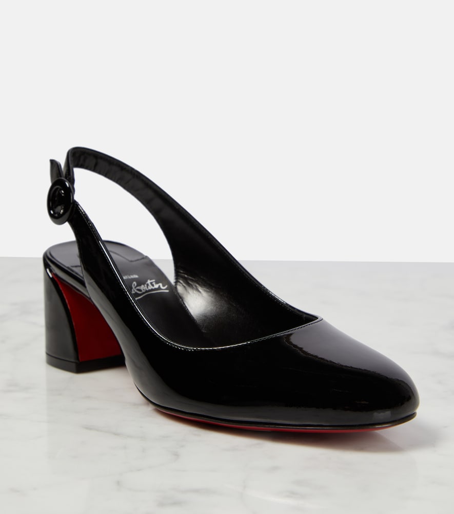 Christian Louboutin Patent leather slingback pumps