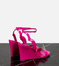 Christian Louboutin Patent leather wedge sandals