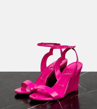 Christian Louboutin Patent leather wedge sandals