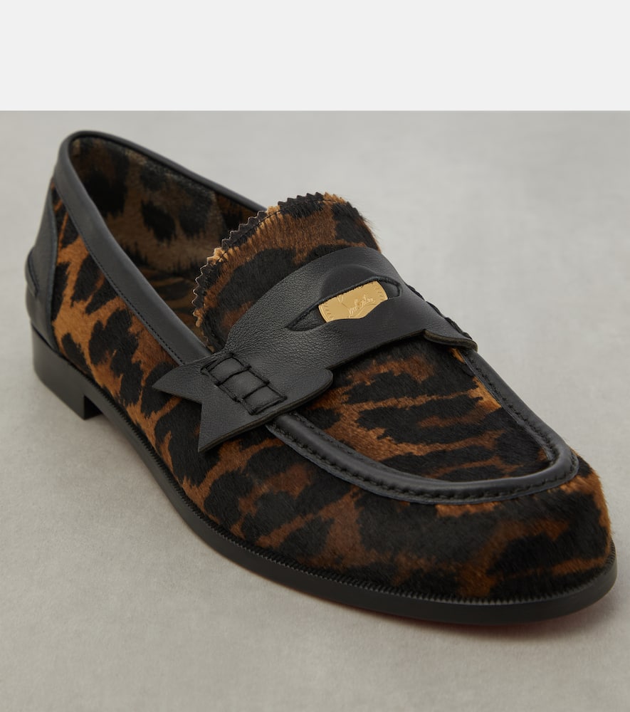 Christian Louboutin Penny Donna leopard-print loafers