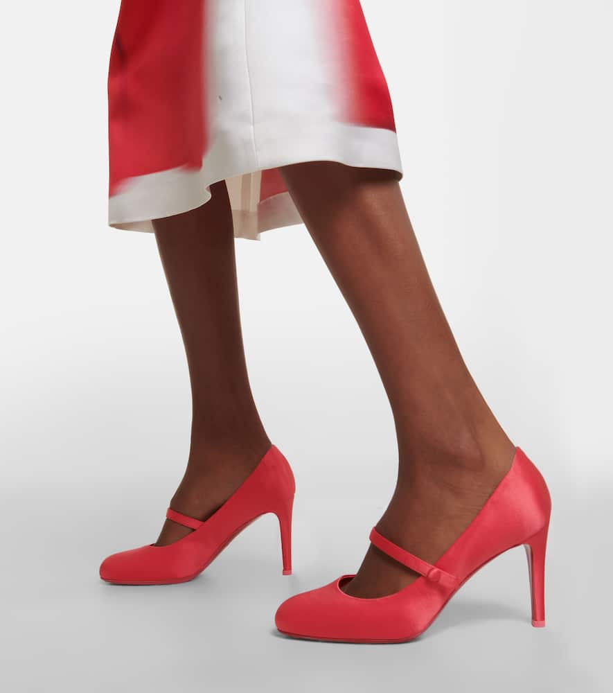 Christian Louboutin Pumppie 85  satin pumps