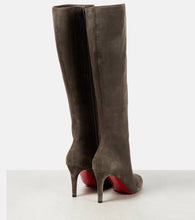 Christian Louboutin Pumppie Botta suede knee-high boots