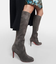 Christian Louboutin Pumppie Botta suede knee-high boots