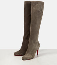 Christian Louboutin Pumppie Botta suede knee-high boots