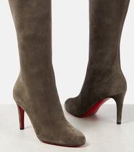 Christian Louboutin Pumppie Botta suede knee-high boots