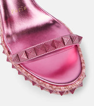 Christian Louboutin Pyra Clou leather espadrille wedges