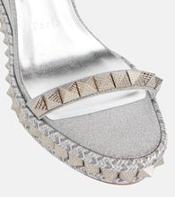 Christian Louboutin Pyraclou embellished leather sandals