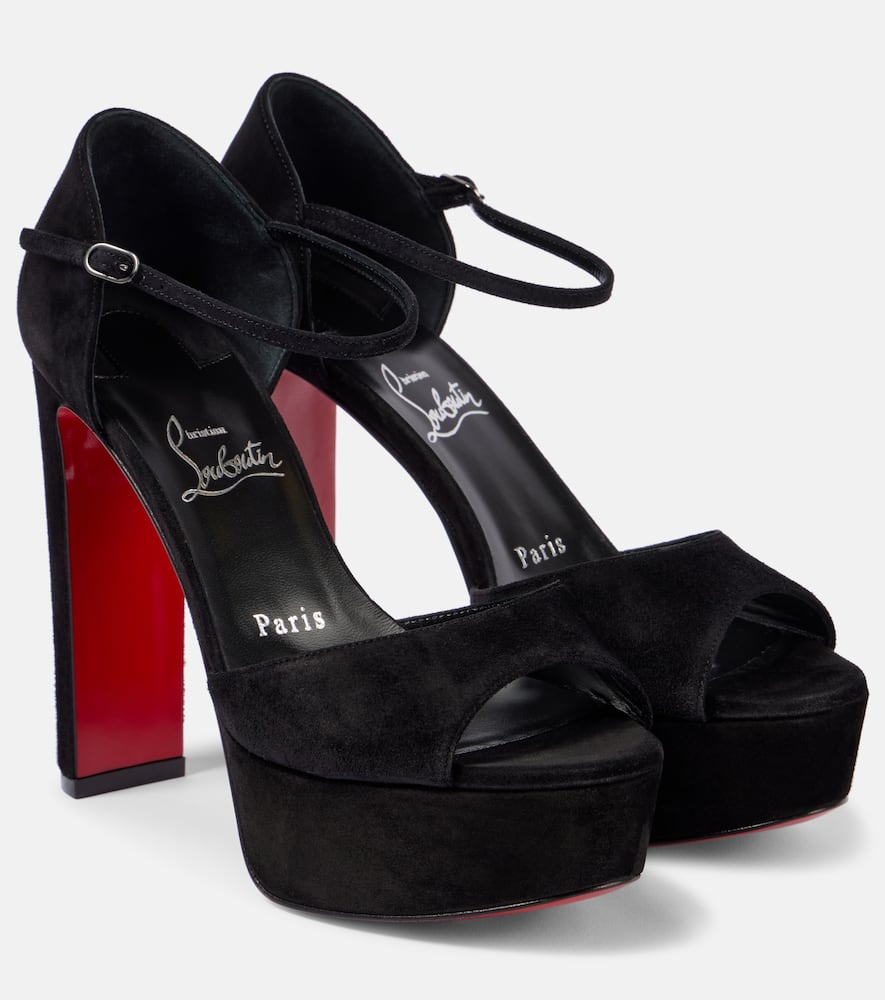 Christian Louboutin Sandaloo 130 suede sandals - Christian Louboutin Sandaloo 130 绒面革凉鞋