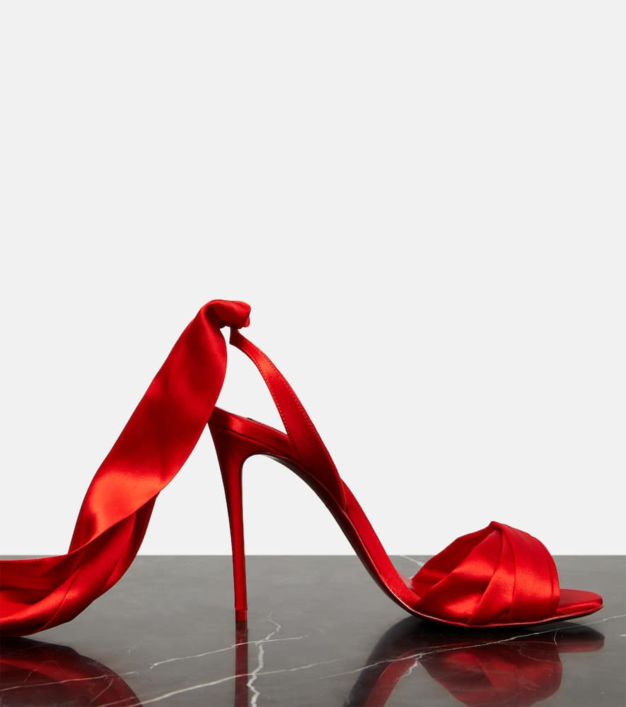 Christian Louboutin Sevillana 100 cr√É¬™pe satin sandals