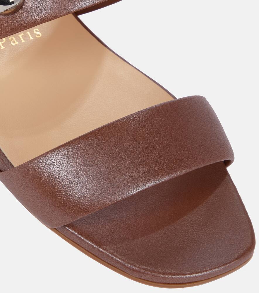 Christian Louboutin Simple Bille embellished leather sandals