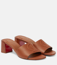 Christian Louboutin So CL 55 embossed leather mules