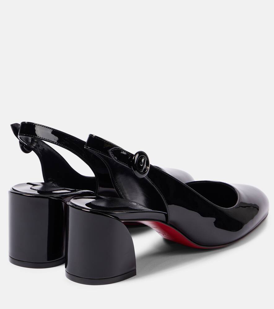 Christian Louboutin So Jane 55 patent leather slingback pumps
