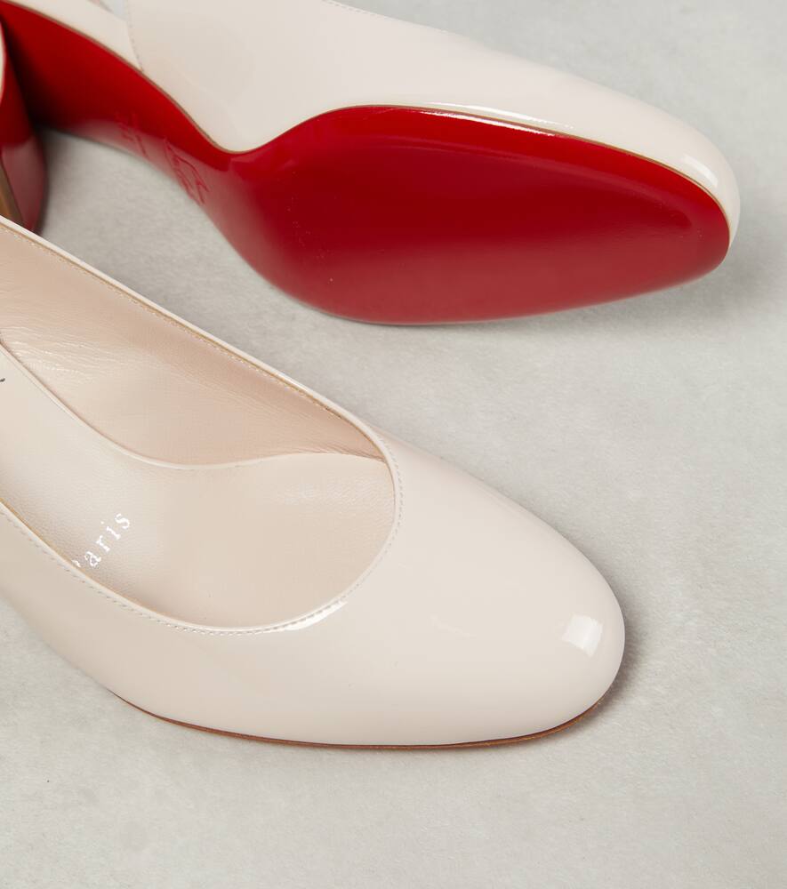 Christian Louboutin So Jane patent leather slingback pumps