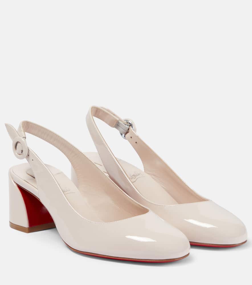 Christian Louboutin So Jane patent leather slingback pumps