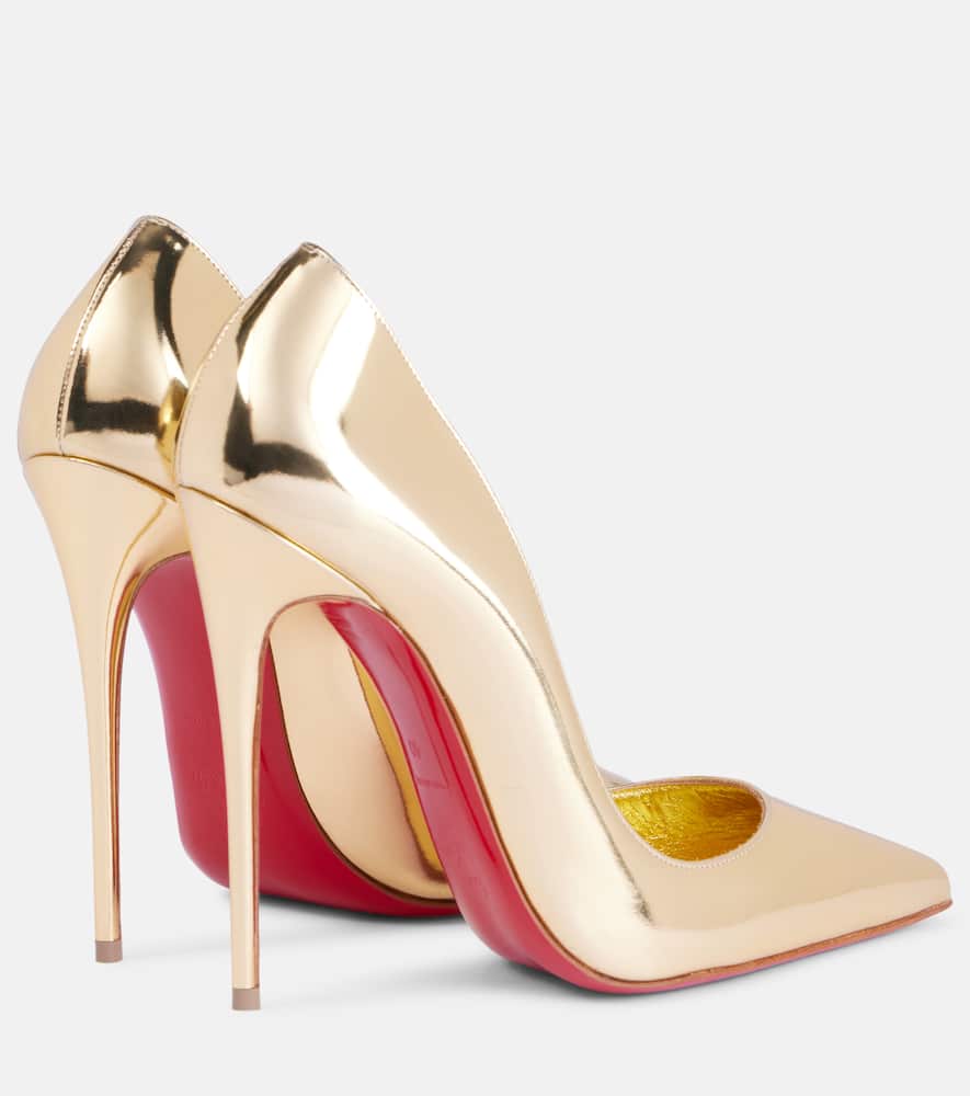 Christian Louboutin So Kate mirrored leather pumps