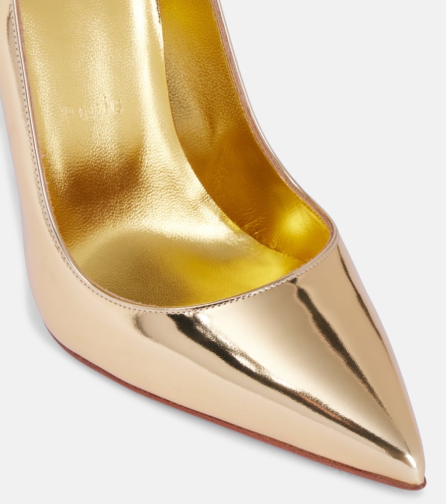 Christian Louboutin So Kate mirrored leather pumps