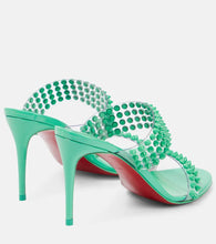 Christian Louboutin Spike Only 85 PVC and leather sandals
