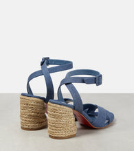 Christian Louboutin Summer Mariza denim espadrilles sandals