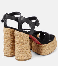 Christian Louboutin Super Calakala 130 suede espadrille sandals