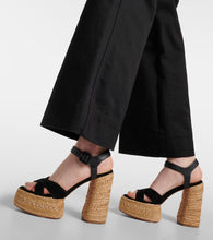 Christian Louboutin Super Calakala 130 suede espadrille sandals