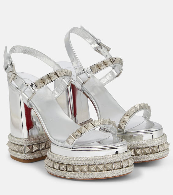 Christian Louboutin Superaclou leather platform sandals