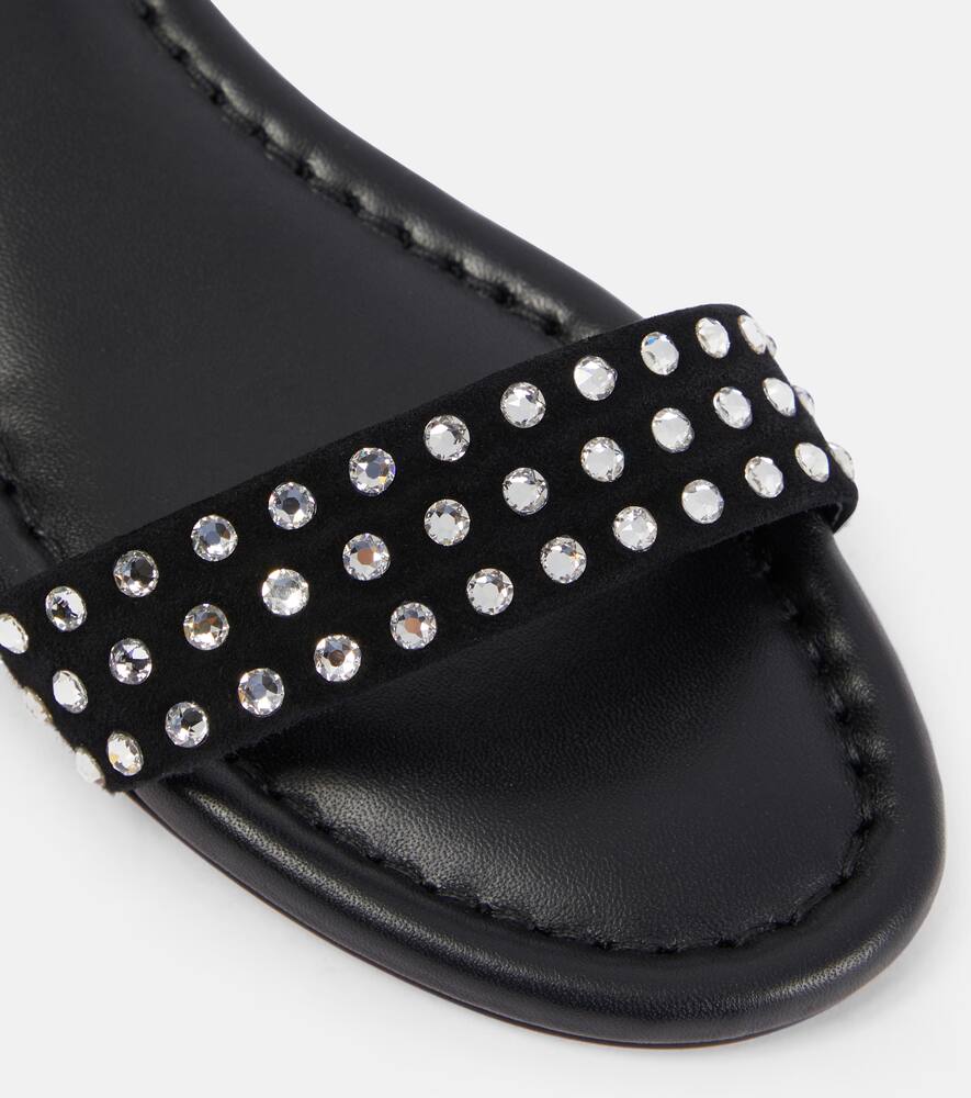Christian Louboutin Sweet Jane Strass Boum suede sandals