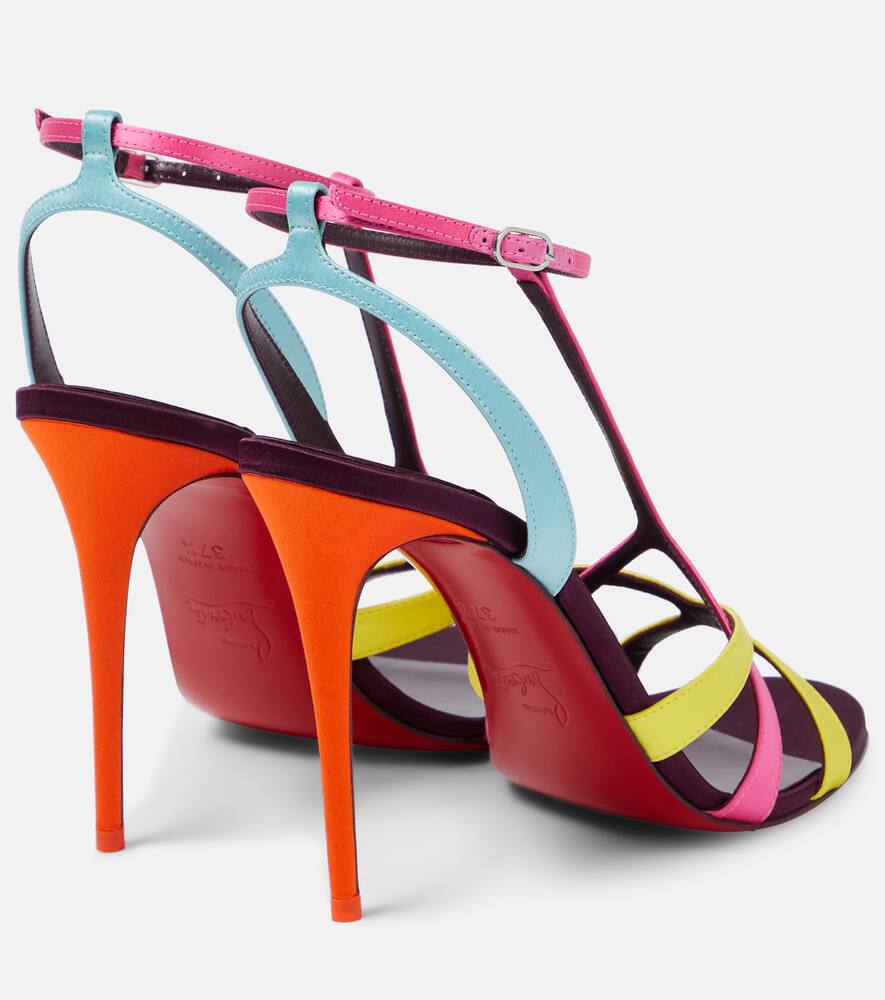 Christian Louboutin Tangueva 100 satin sandals