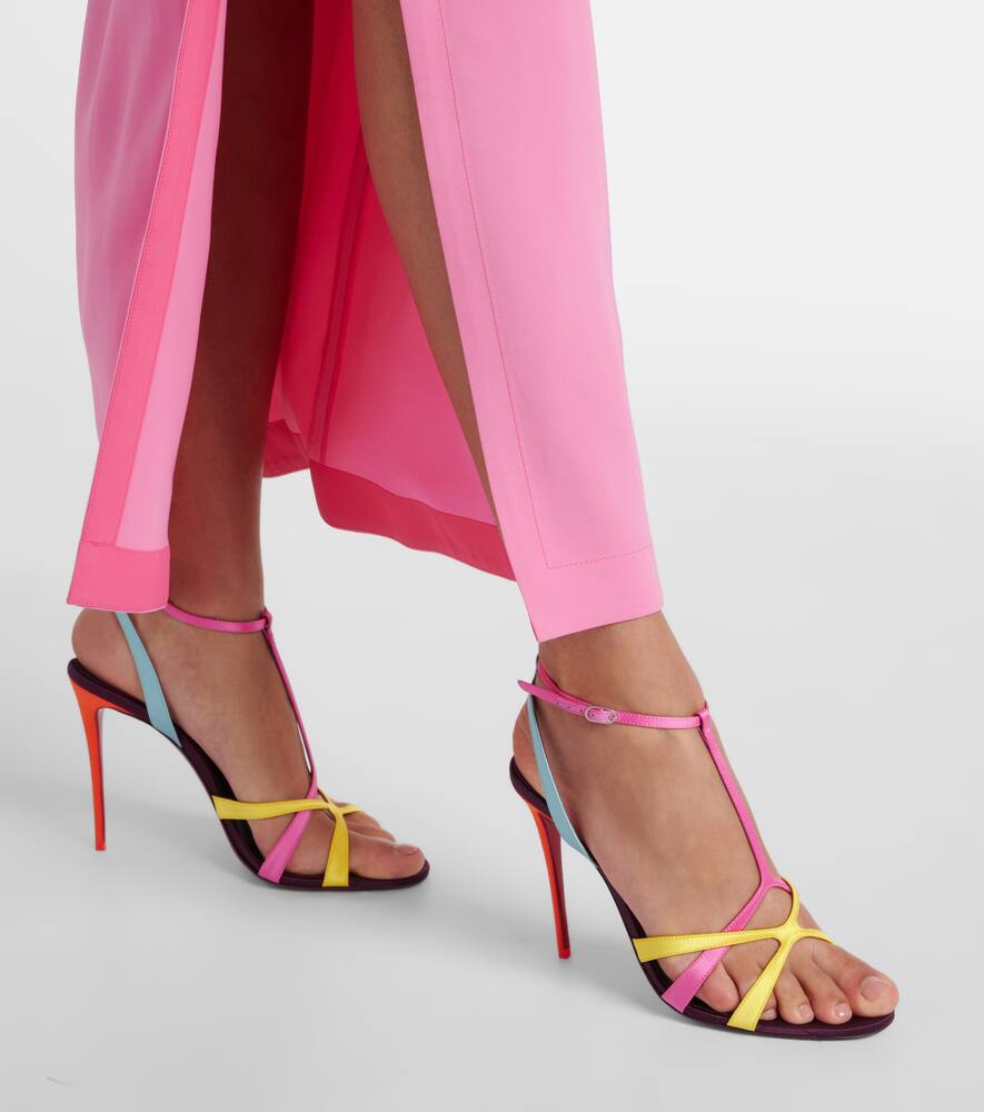 Christian Louboutin Tangueva 100 satin sandals