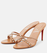 Christian Louboutin Tatoosh 85 spiked leather mules