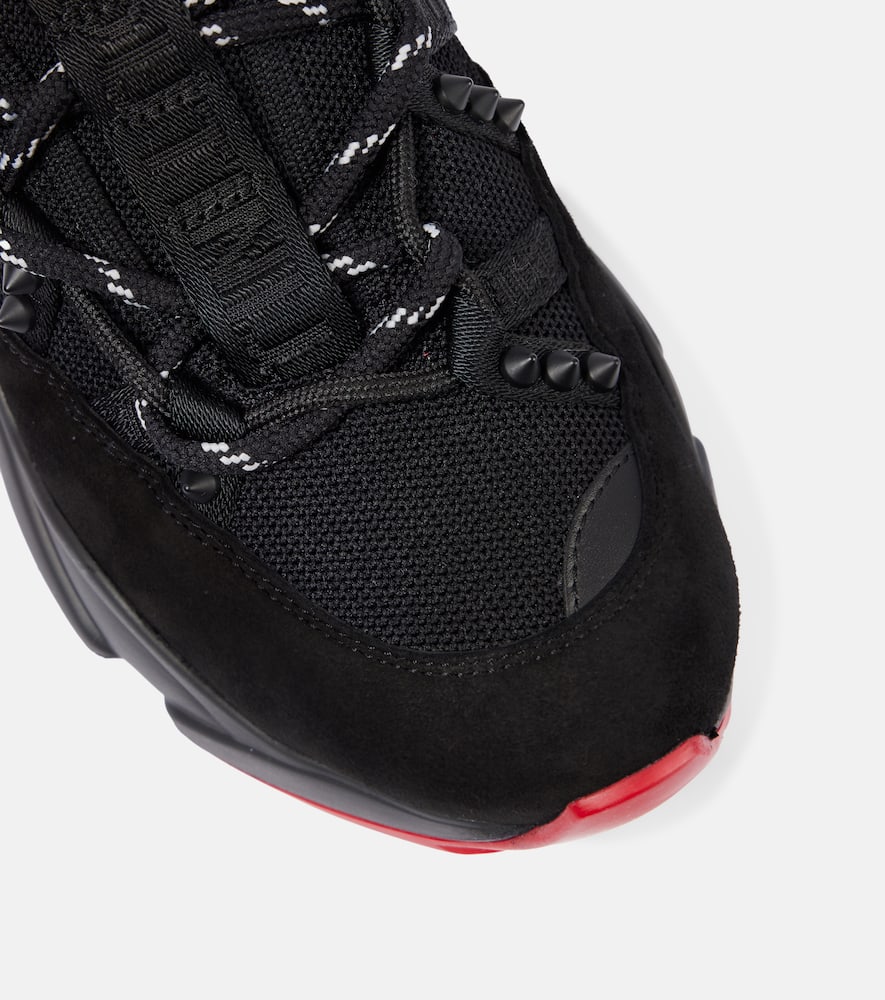 Christian Louboutin Trailnrun suede-trimmed sneakers