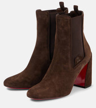 Christian Louboutin Turelastic 85 suede ankle boots