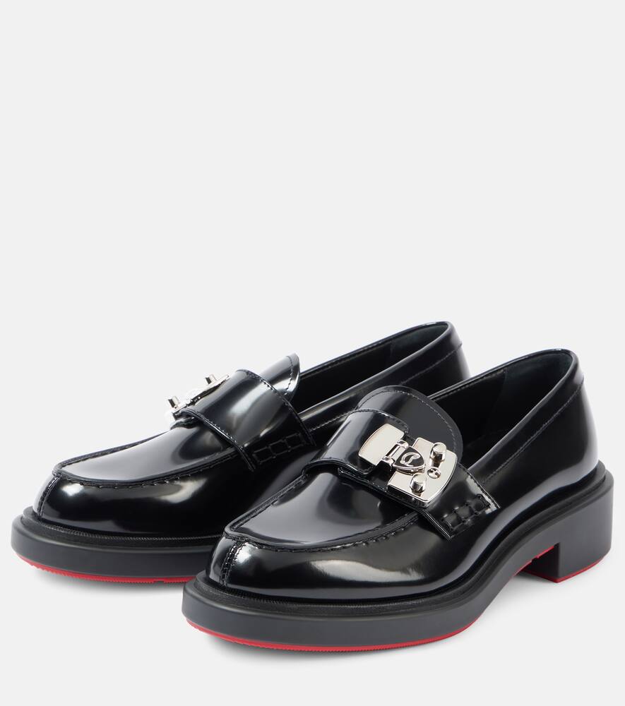 Christian Louboutin Urban Moc Lock leather loafers