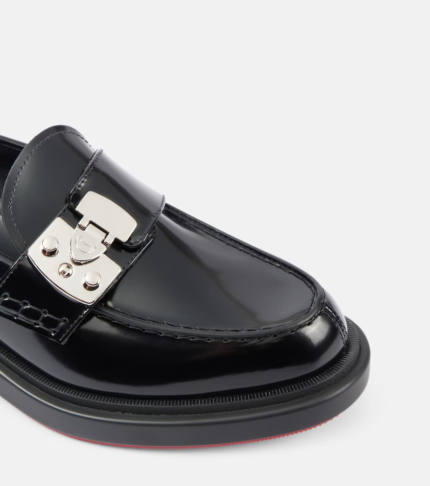 Christian Louboutin Urban Moc Lock leather loafers